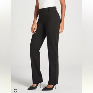 Betabrand Classic Dress Pant Yoga Pant, Straight, black, small